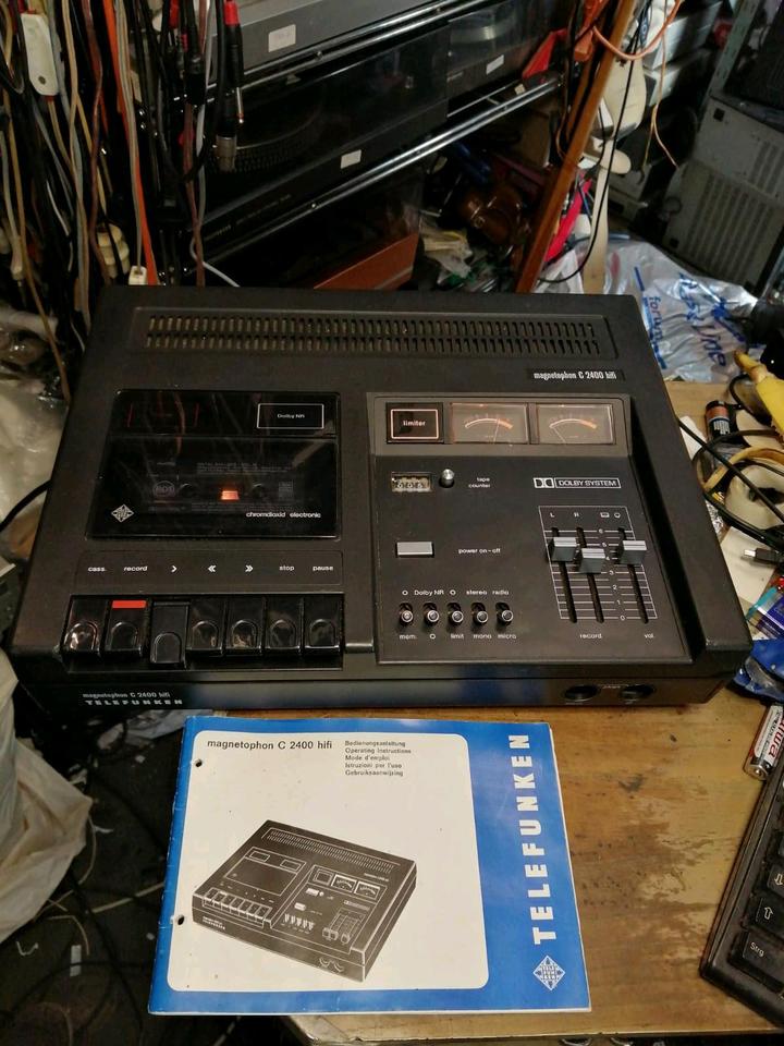 TELEFUNKEN C2400 hifi, Cassetten-Recorder mit Beschreibung!!!