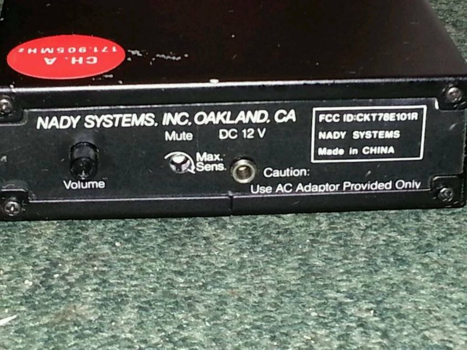 NADY 101 VHF, 2 Stück, wireless System Receiver.