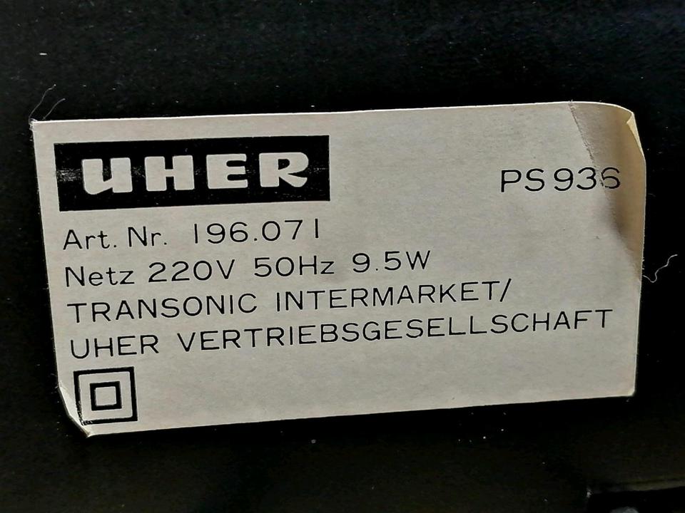 UHER PS-936 Plattenspieler, etwas DEFEKT!!!