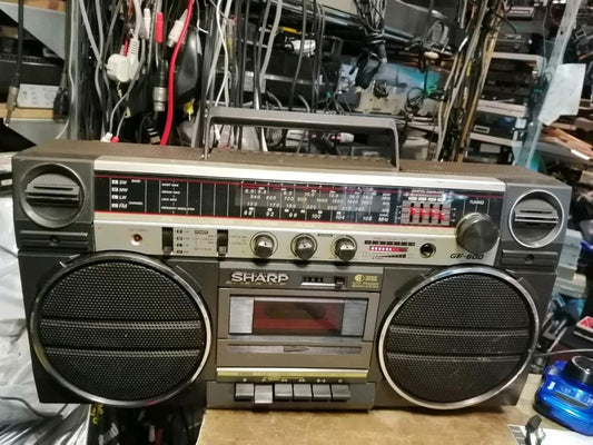 SHARP GF-600H(BR), Radio-Cassetten-Recorder, SELTEN!!!