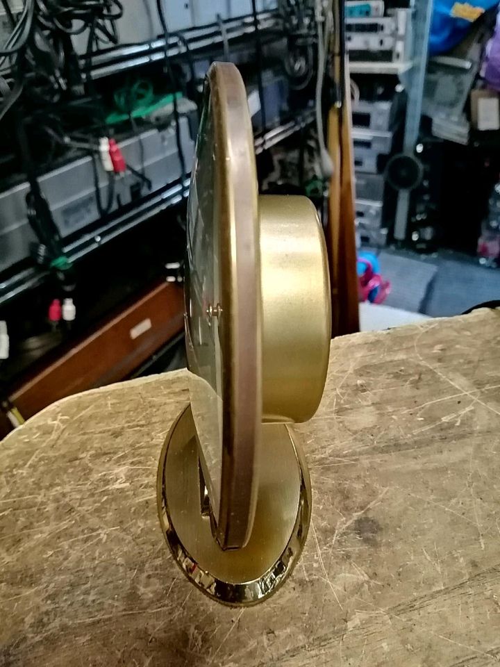 JUNGHANS, Tischuhr, Messing, guter Zustand!!!