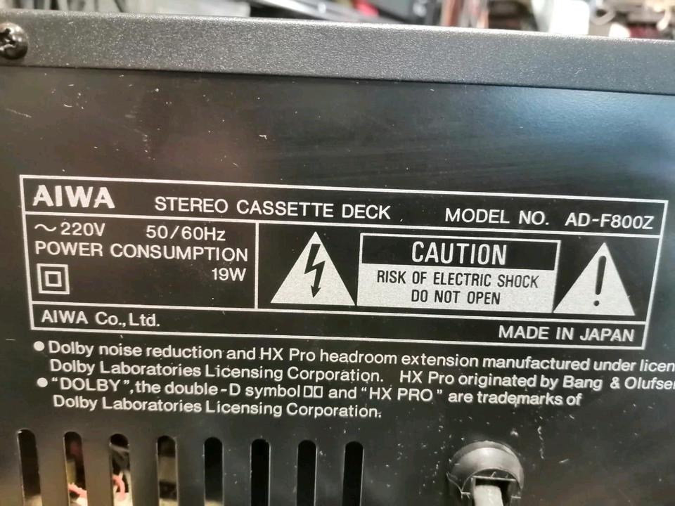 AIWA AD-F800Z, Stereo Cassetten-Deck, etwas DEFEKT!!!