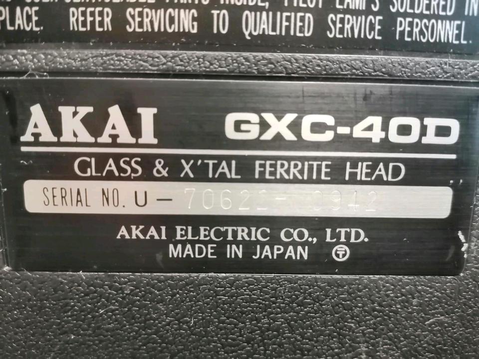 AKAI GXC-40D, Cassetten-Recorder, etwas DEFEKT!!!