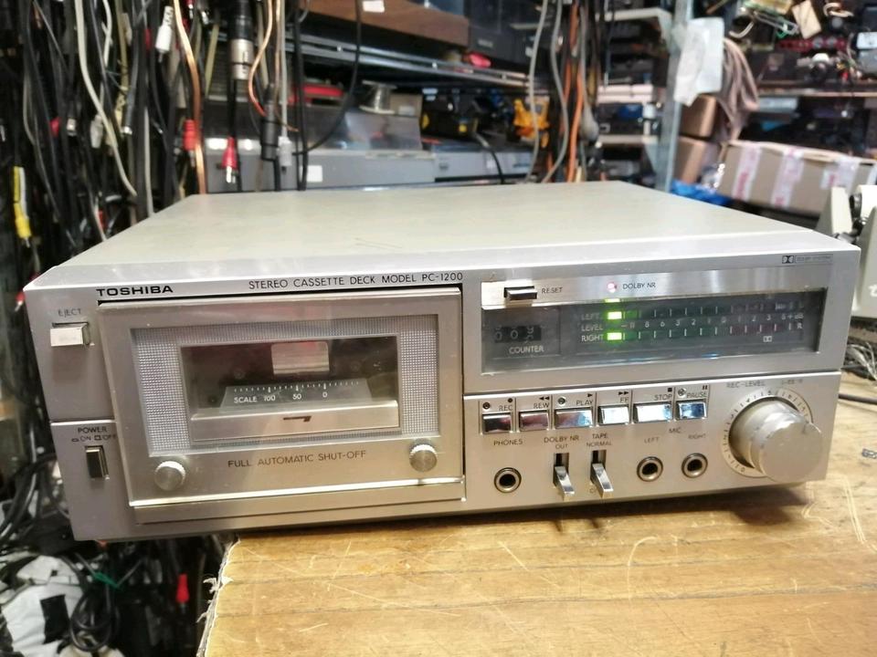 TOSHIBA PC-1200, Stereo Cassetten-Deck, DEFEKT!!!