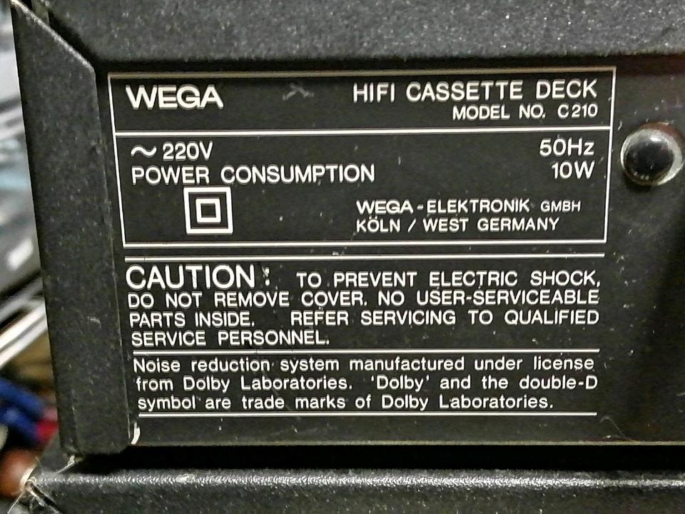 WEGA: V210 Amplifier, C210 Cassetten-Deck(DEFEKT) + T210 Tuner!!