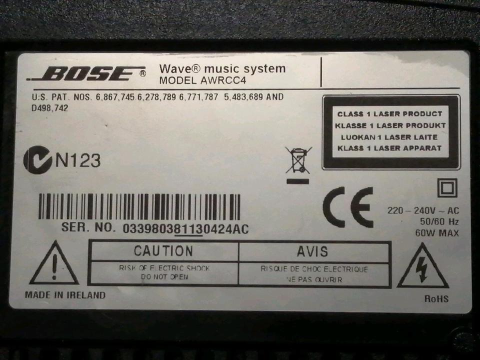 BOSE AWRCC4 Wave Music System, mit Original-Fernbedienung!!