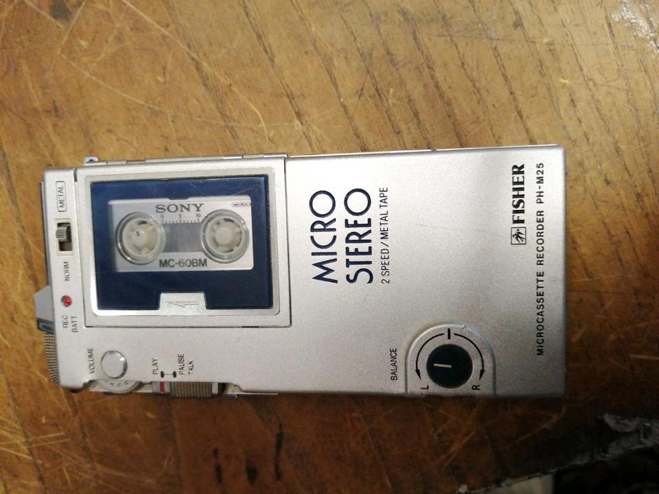 FISHER PH-M25 Micro Cassetten-Recorder, DEFEKT!!!