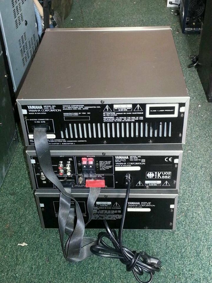 YAMAHA Musikanlage: Verstärker, 3CD-Wechsler,Doppel-Cassetten-Dec