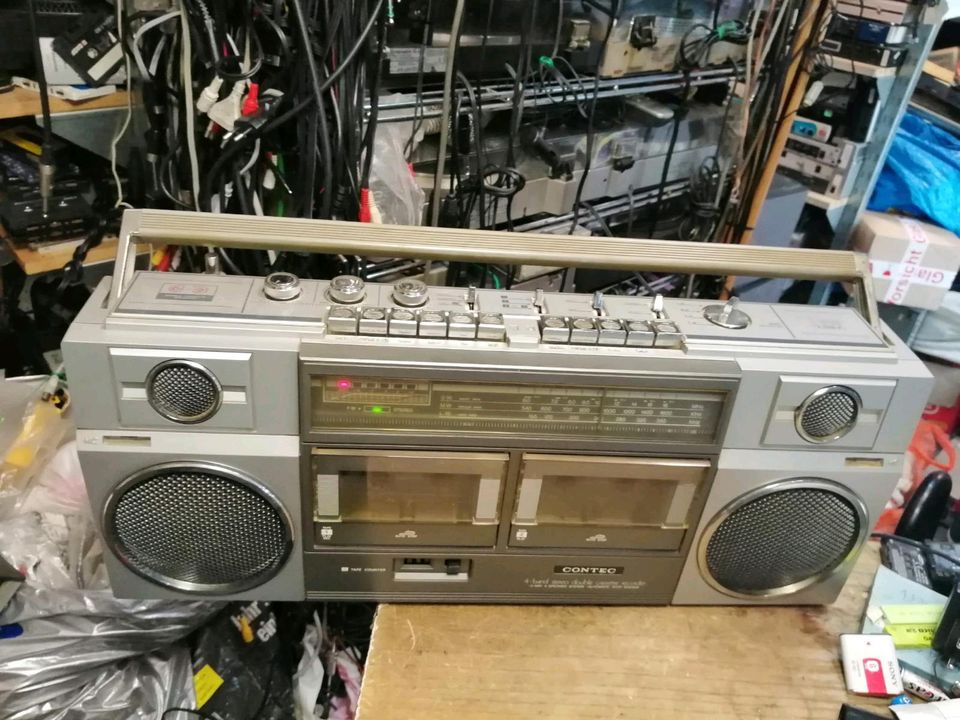 CONTEC Model: 8822, Stereo Doppel-Radiocassetten-Recorder!!