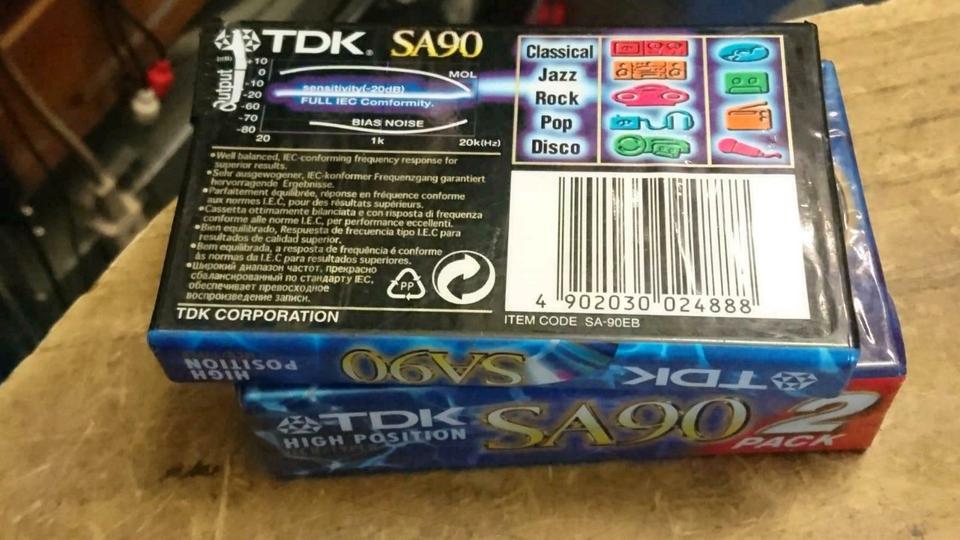6x TDK SA 90, Audio-Cassetten, NEU & OVP!