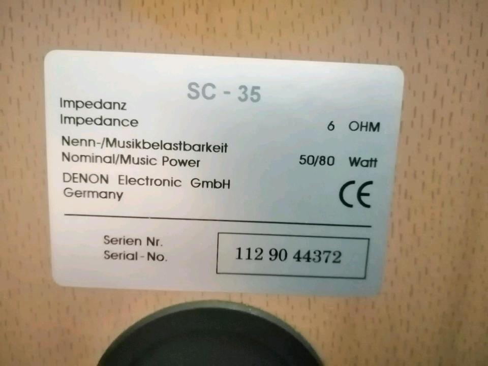 DENON UD-M50, 3fach-CD-Wechsler + 2 DENON Boxen SC-35