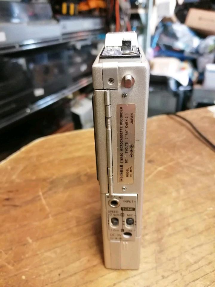 FISHER PH-M25 Micro Cassetten-Recorder, DEFEKT!!!