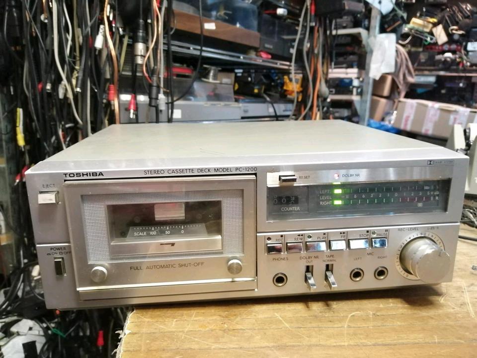 TOSHIBA PC-1200, Stereo Cassetten-Deck, DEFEKT!!!