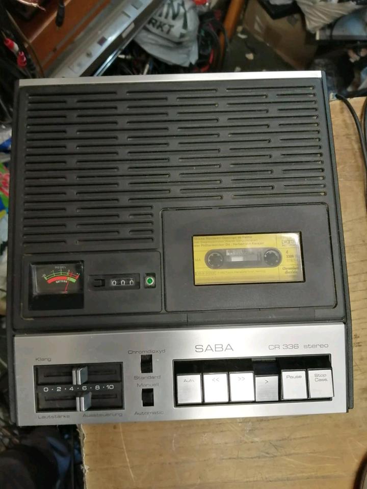 SABA CR 336 Stereo Cassetten-Recorder, guter Zustand!!