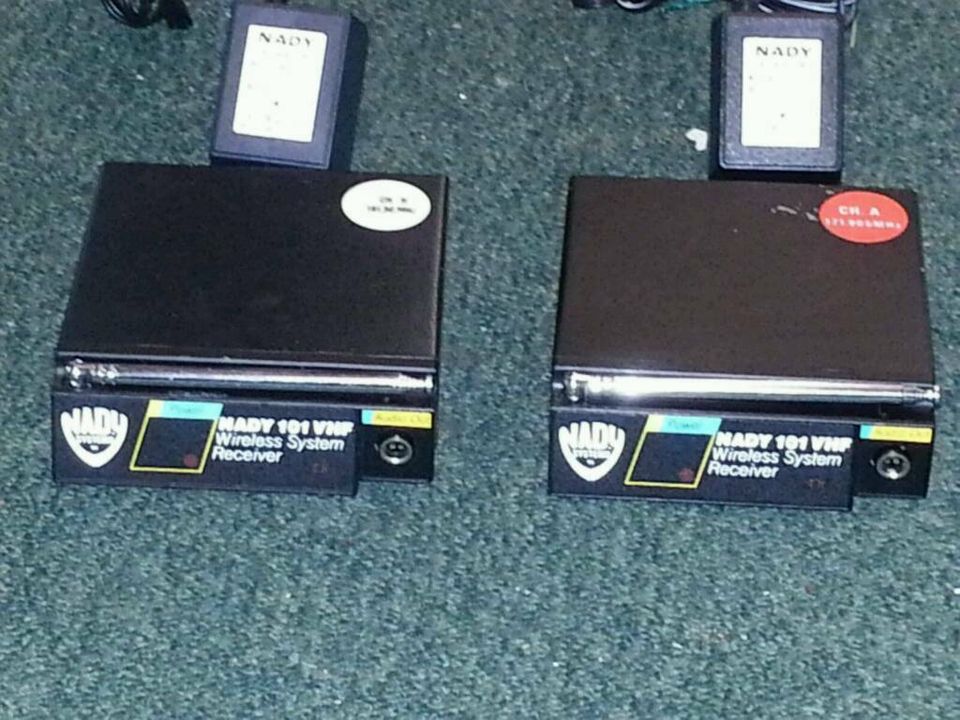 NADY 101 VHF, 2 Stück, wireless System Receiver.