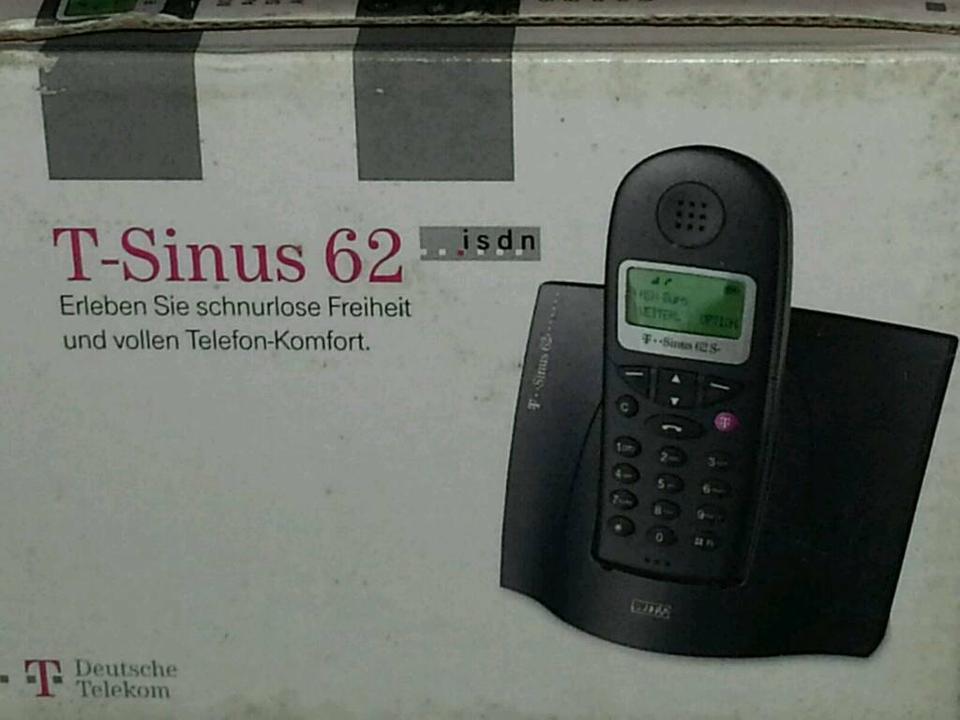 T-SINUS 62 (TELEKOM) schnurloses Telefon,ISDN, NEU & OVP!!