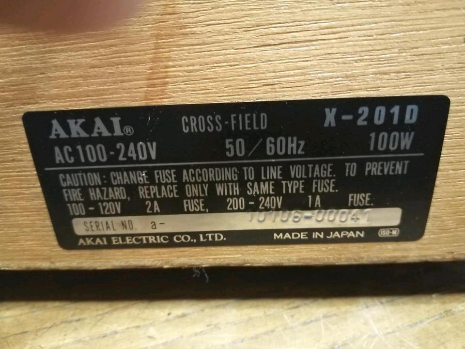 AKAI X-201D, Tonbandgerät, guter Zustand!!XXXXXXXX