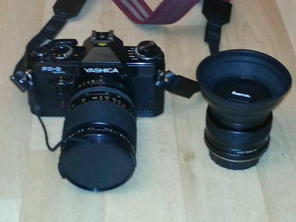 YASHICA FX-D QUARTZ; tolle Camera und 2 Objektive