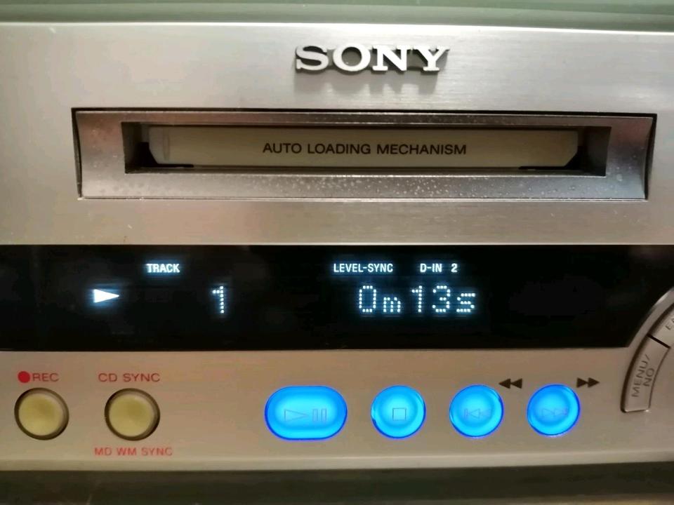 SONY HCD-SD1 CD-Receiver + MDS-SD1 MiniDisc-Deck, OHNE Boxen!!!