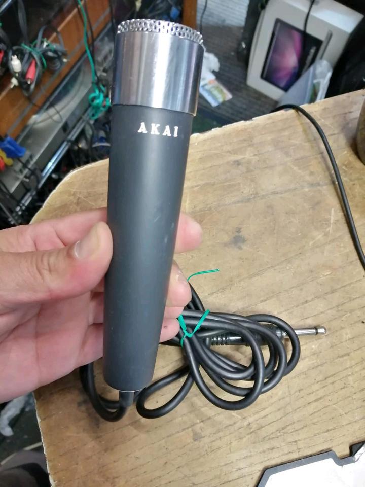 AKAI DM13, Mikrofon mit festem Kabel, 6,3 mm Klinkestecker!!