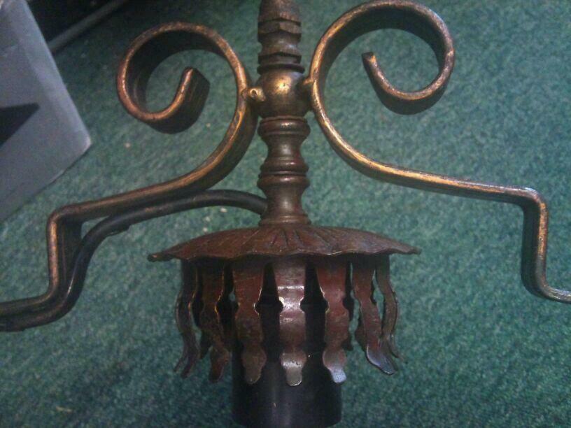 Messing-Deckenleuchte; antik; funktioniert; guter Zustand!