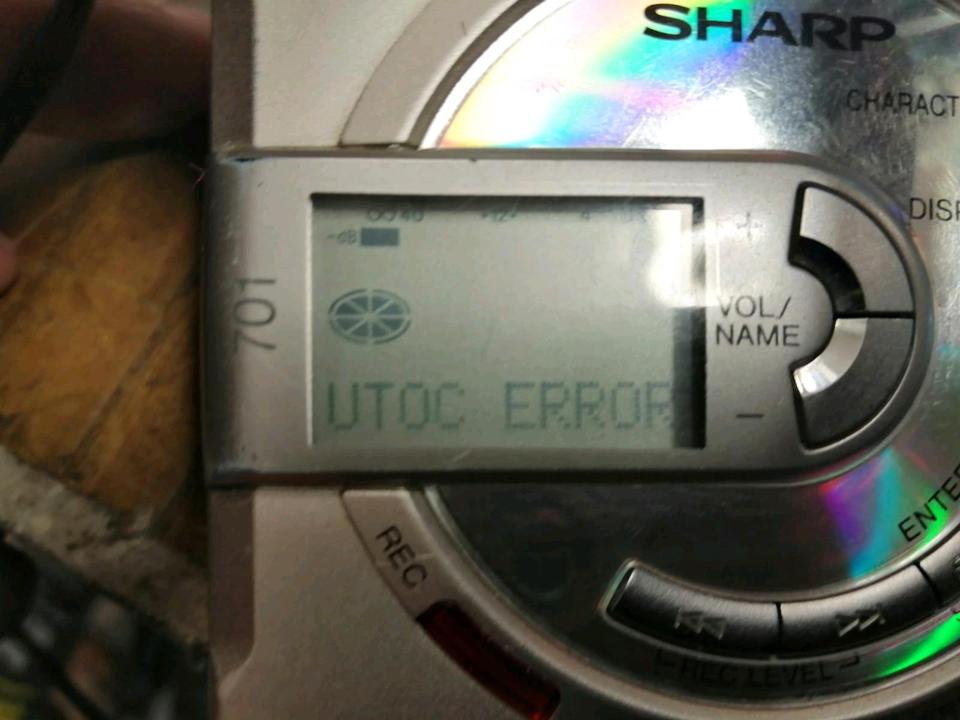 SHARP MD-MS701H, portabler Mini-Disc Recorder, DEFEKT!!!