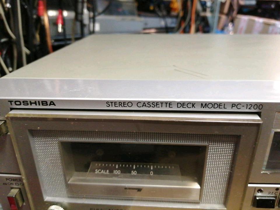 TOSHIBA PC-1200, Stereo Cassetten-Deck, DEFEKT!!!