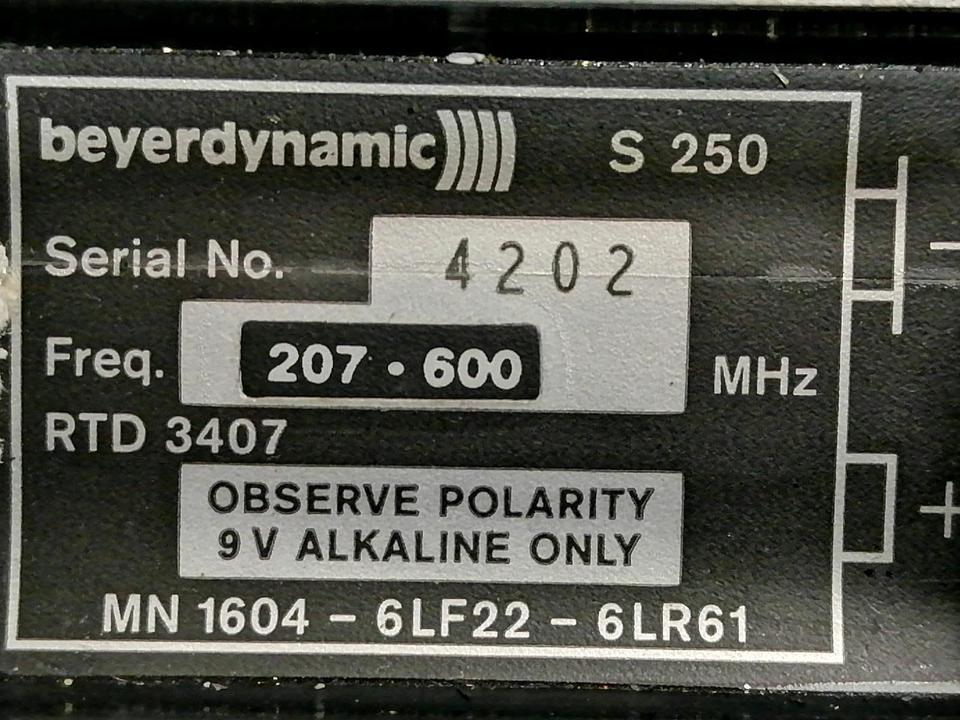 BEYERDYNAMIC S250 System Receiver mit Zubehör!!