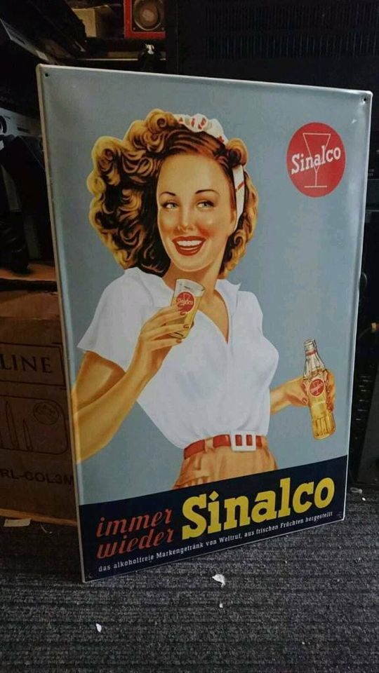 BLECHSCHILD "SINALCO", alte Reklame, guter Zustand!