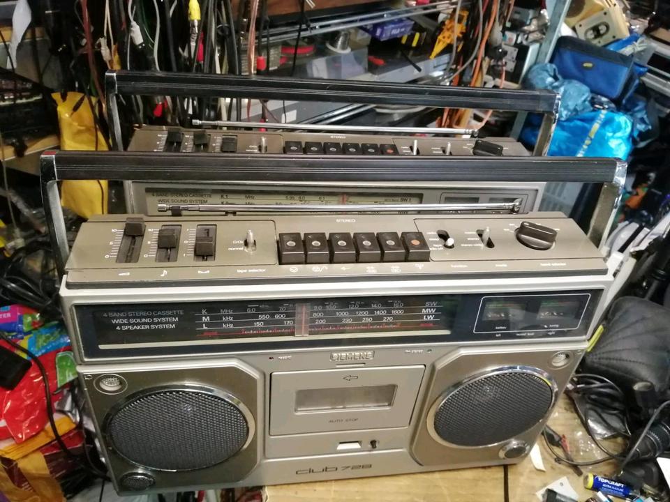 SIEMENS CLUB 722 +SIEMENS CLUB 728, Radio-Cassetten-Recorder!!!
