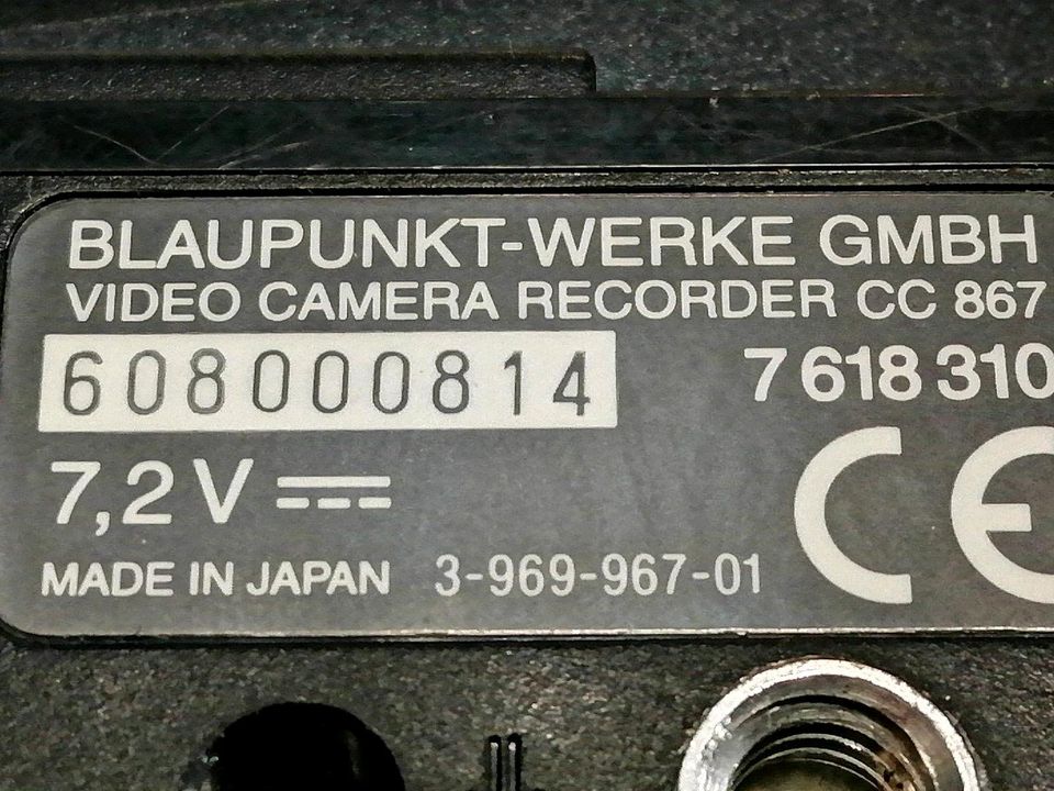 BLAUPUNKT CC-867, Videocamera Hi8 und Video 8, mit Zubehör!!!