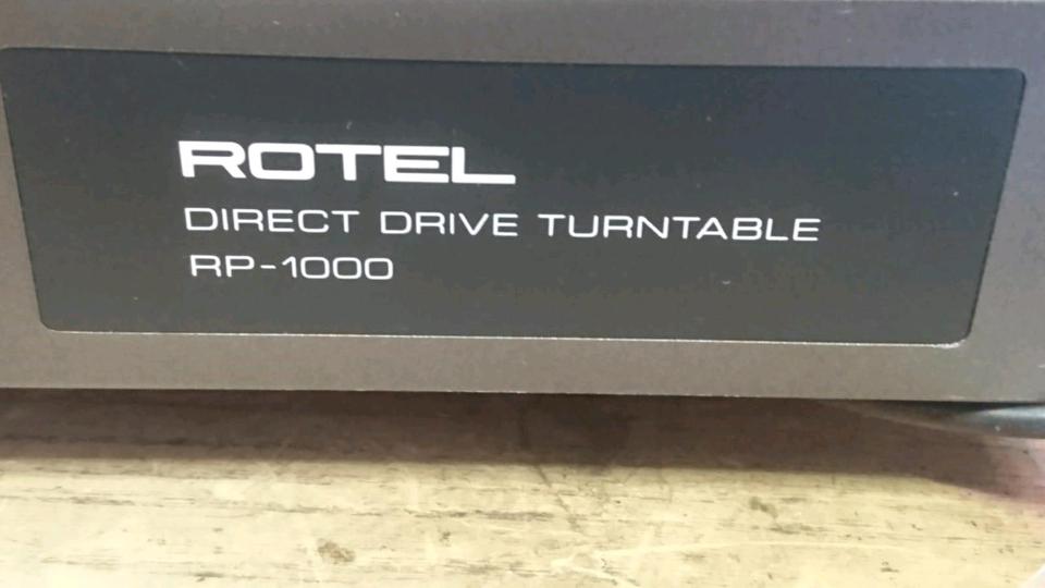 ROTEL RP-1000, Plattenspieler OHNE Nadelsystem, funktioniert!!