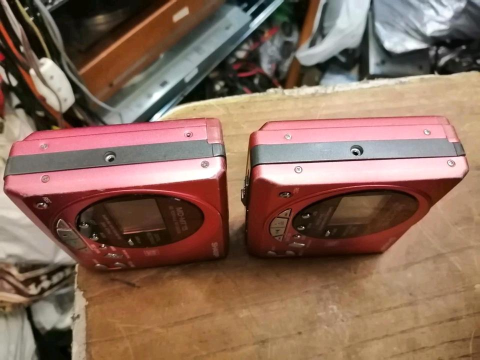 2 SHARP MD-MT15, portable Mini-Discs, DEFEKT!!!