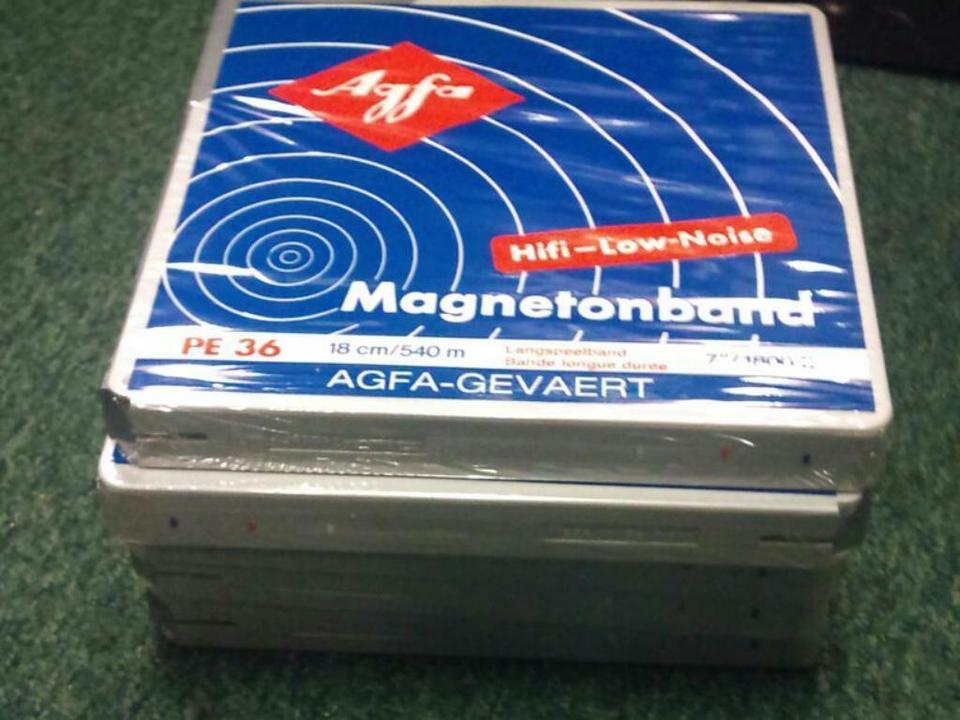 5 AGFA Magnetonbänder PE 36, NEU!!