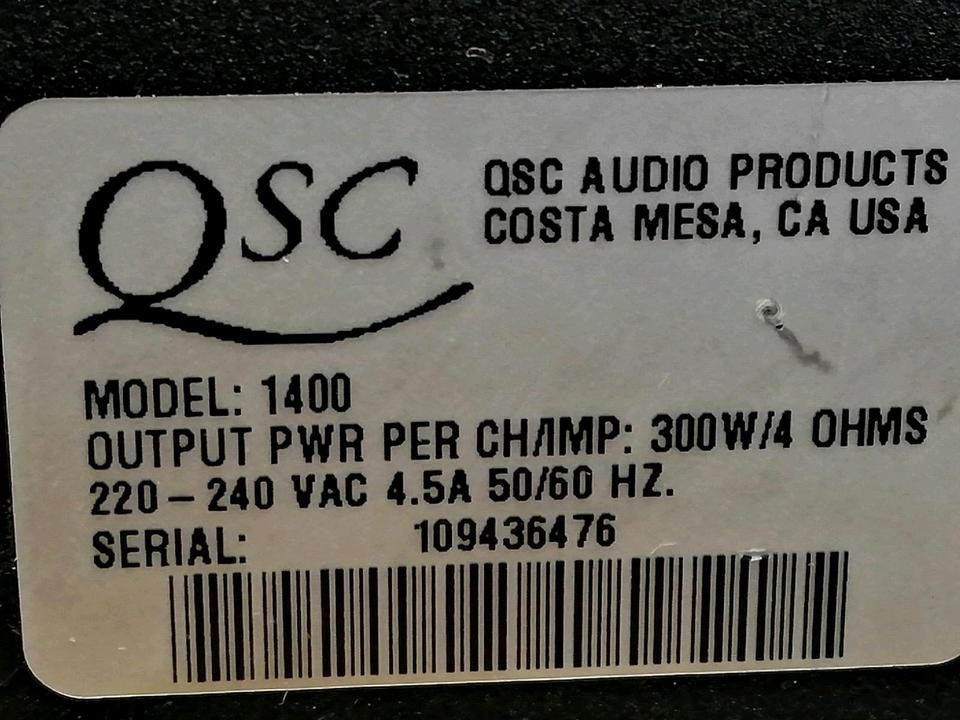 ENDSTUFE Stereo Amplifier QSC 1400, guter Zustand!!