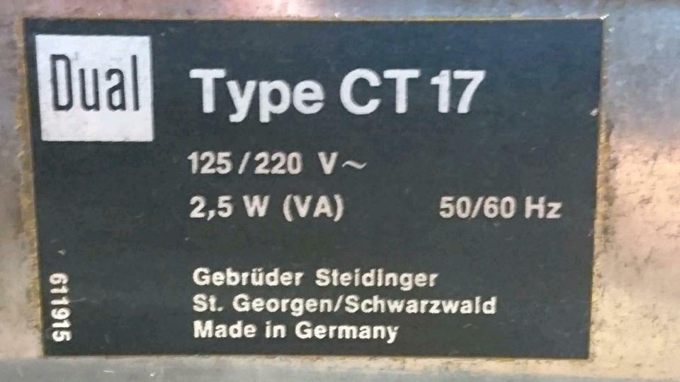 DUAL Type CT 17, Tuner, guter Zustand!