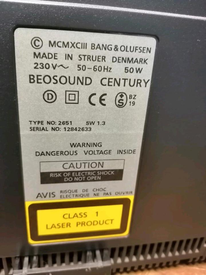 BANG & OLUFSEN BEOSOUND Century (Cassette/Radio/CD)