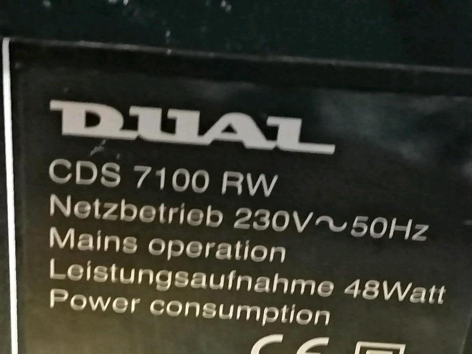 DUAL CDS7100RW, Doppel-CD-Player/Recorder, DEFEKT!!!
