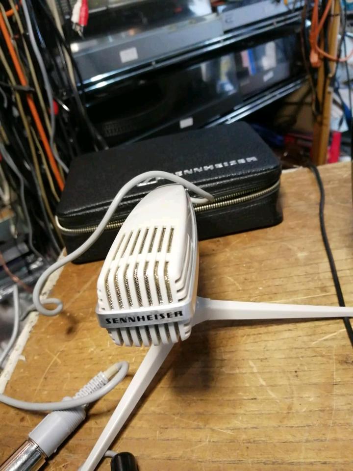SENNHEISER MD411, Mikrofon mit alten Stecker, wie neu!!