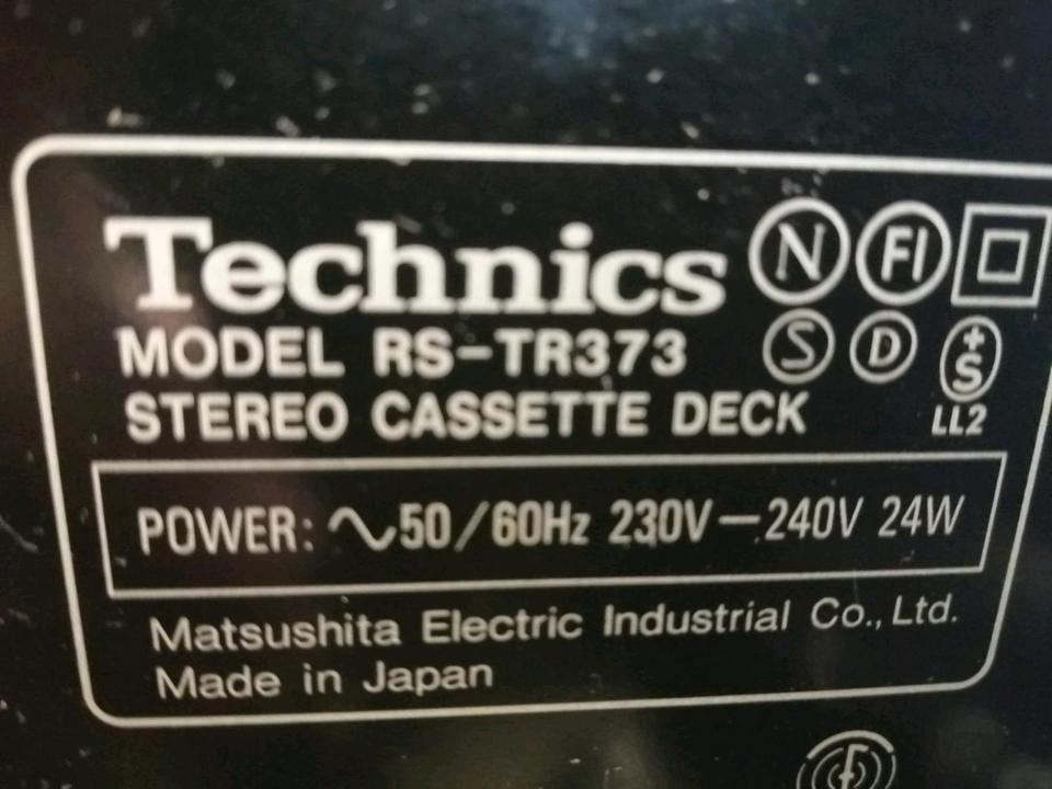TECHNICS RS-TR373, Stereo Doppel-Cassetten-Deck, guter Zustand!!