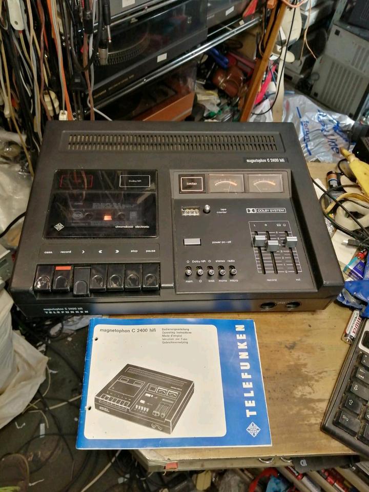 TELEFUNKEN C2400 hifi, Cassetten-Recorder mit Beschreibung!!!