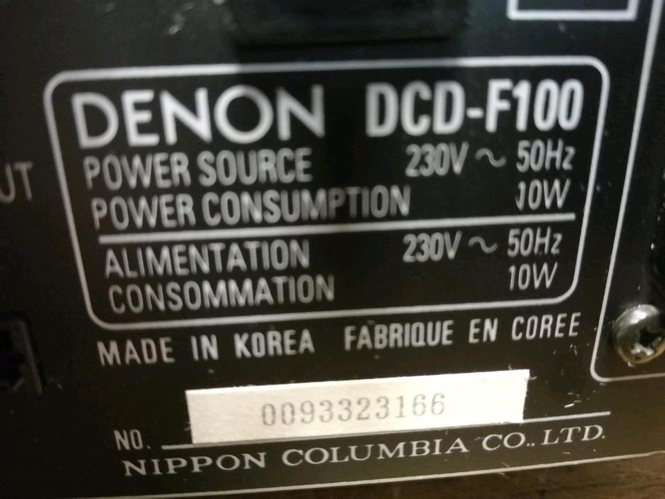 DENON DCD-F100, CD-Player OHNE Fernbedienung!!