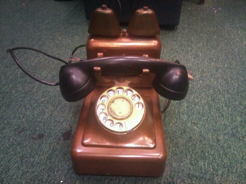 Antikes Telefon T1963 m1-69072-5; kupfer; VINTAGE! RARITÄT!!
