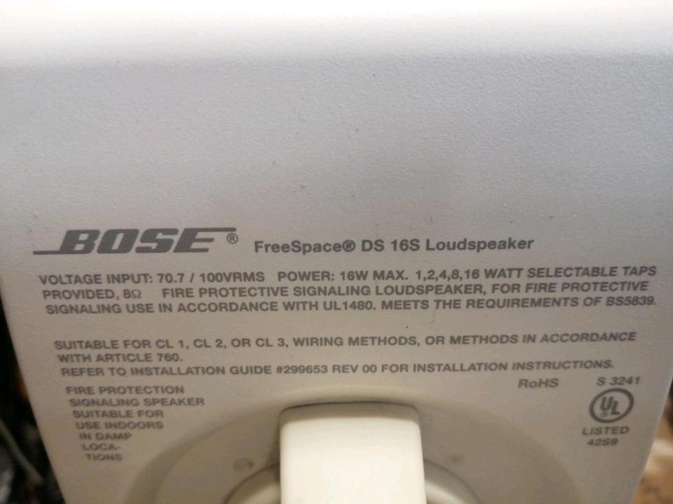 2 BOSE FreeSpace DS16S, Lautsprecher mit fester Halterung!