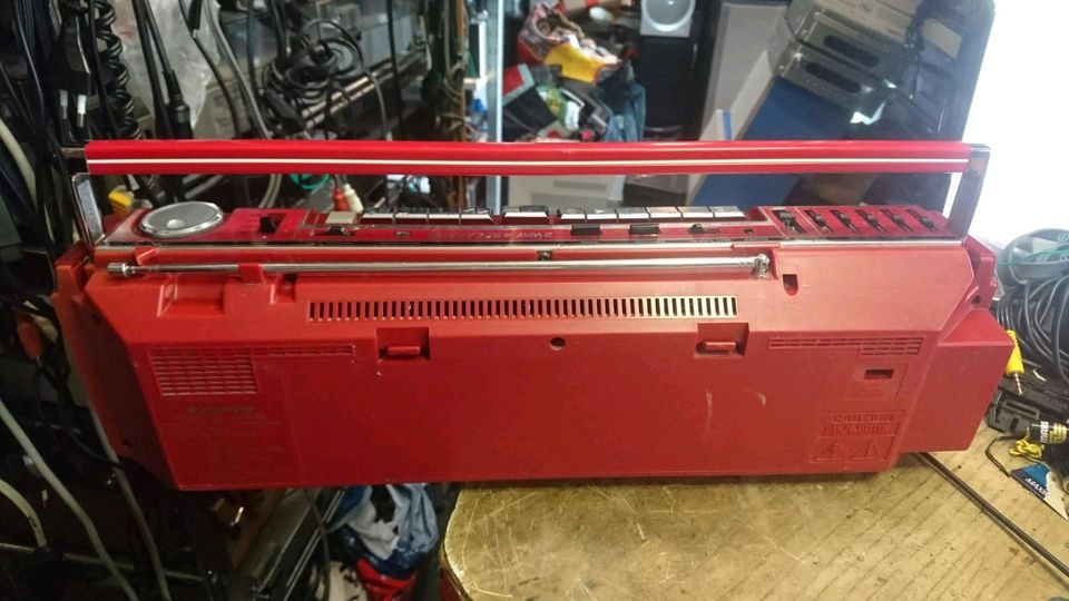 SANYO MW711K, Doppelcassetten-Radio-Recorder, DEFEKT!!