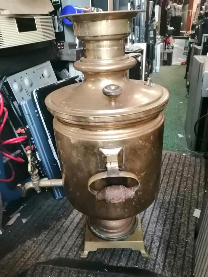 Russischer Samowar, Holzkohle, Baujahr: 1882, ca. 9 Liter!!