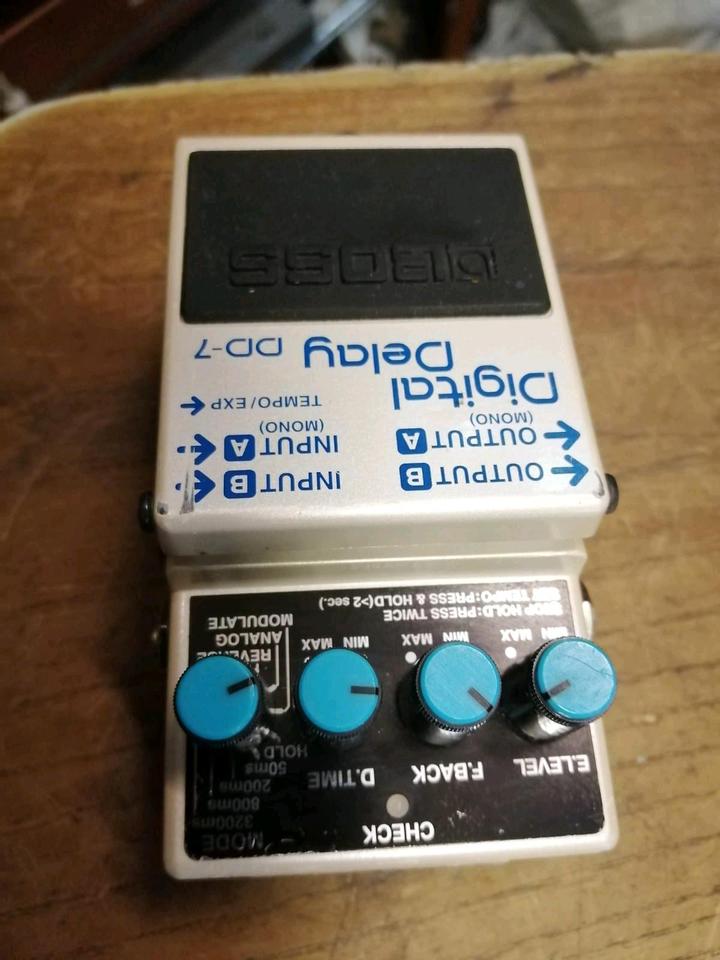 BOSS Digital Delay DD7, Effekt-Gerät, OHNE Adapter!!