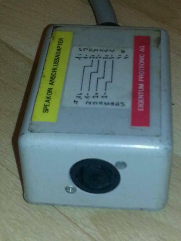 2 NEUTRIK "SPEAKON" NL8FC; Anschlußadater für Boxen