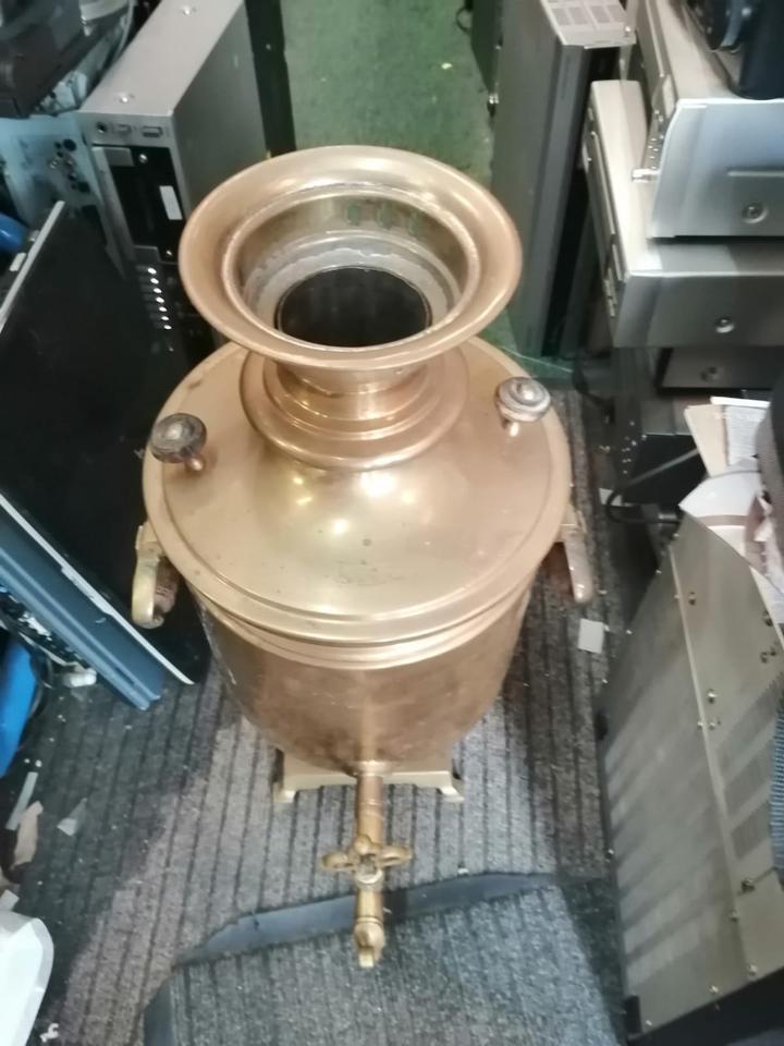 Russischer Samowar, Holzkohle, Baujahr: 1882, ca. 9 Liter!!