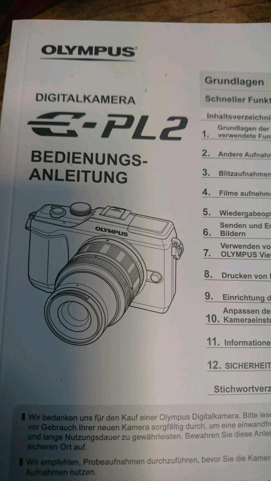 OLYMPUS E-PL2, Digital-Camera mit Objektiv und Zubehör!!